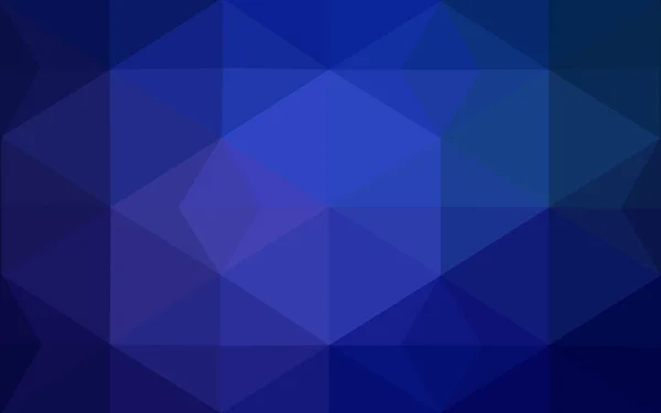 Σκούρο μπλε πολυγωνικό design pattern, που αποτελείται από τρίγωνα και κλίση στο στυλ του origami. — Διανυσματικό Αρχείο