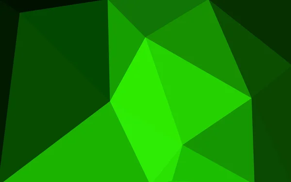 Modèle de conception polygonale verte, qui se composent de triangles et de dégradé dans le style origami . — Image vectorielle