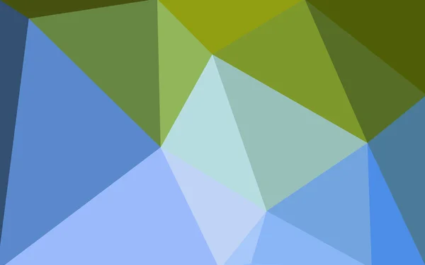 Multicolor green, blue polygonal design pattern, which consist of triangles and gradient in origami style. — Stock Vector