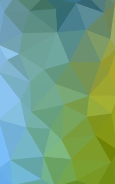 Açık mavi, poligonal tasarım deseni, yeşil üçgenler ve degrade origami tarzı hangi oluşur