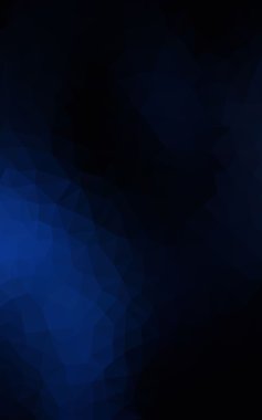 Üçgenler ve degrade origami tarzı oluşur koyu mavi köşeli tasarım deseni