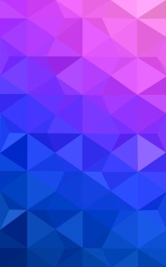 Üçgenler ve degrade origami tarzı oluşur çok renkli pembe, mavi köşeli tasarım deseni.