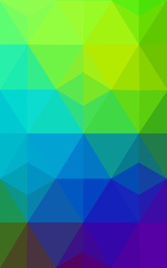 Üçgenler ve degrade origami tarzı oluşur çok renkli koyu poligonal tasarım deseni.