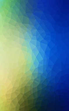 Açık mavi, poligonal tasarım deseni, yeşil üçgenler ve degrade origami tarzı hangi oluşur