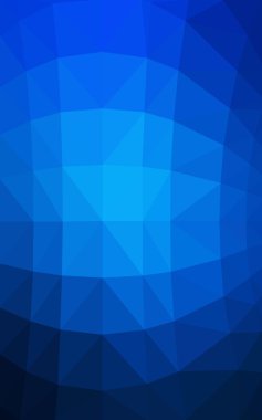 Üçgenler ve degrade origami tarzı oluşur koyu mavi köşeli tasarım deseni