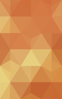 Degrade, arka planda origami stil ve üçgen oluşur turuncu poligonal desen.
