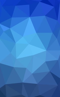 Üçgenler ve degrade origami tarzında oluşan ışık mavi köşeli tasarım deseni