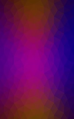 Üçgenler ve degrade origami tarzı oluşur çok renkli koyu mavi, kırmızı kenarlı tasarım deseni.