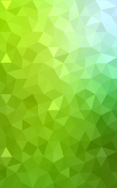 Üçgenler ve degrade origami tarzı oluşur çok renkli yeşil, sarı, turuncu poligonal tasarım deseni.