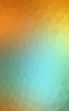 Üçgenler ve degrade origami tarzı oluşur çok renkli yeşil, sarı, turuncu poligonal tasarım deseni.