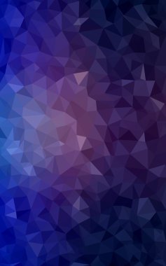 Üçgenler ve degrade origami tarzı oluşur koyu pembe, mavi köşeli tasarım deseni