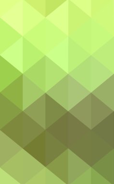 Üçgenler ve degrade origami tarzında oluşan ışık yeşil-sarı poligonal tasarım deseni