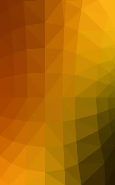 Modèle de conception polygonale orange foncé, qui se composent de triangles et de dégradé dans le style origami — Photo
