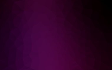 Üçgenler ve degrade origami tarzında oluşan koyu pembe poligonal tasarım deseni.