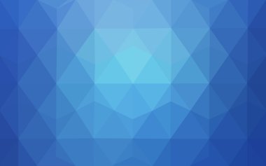 Üçgenler ve degrade origami tarzında oluşan ışık mavi köşeli tasarım deseni