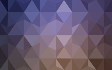 Üçgenler ve degrade origami tarzında oluşan koyu pembe, sarı poligonal tasarım deseni