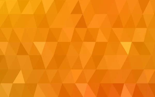 Modèle polygonal orange clair, qui se composent de triangles et de dégradés dans le style origami — Image vectorielle