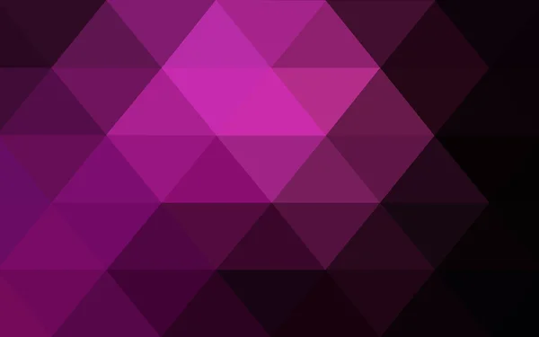 Dark pink polygonal design pattern, which consist of triangles and gradient in origami style — стоковый вектор