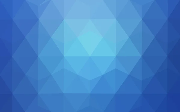 Modèle de conception polygonale bleu clair, qui se composent de triangles et de dégradé dans le style origami — Image vectorielle
