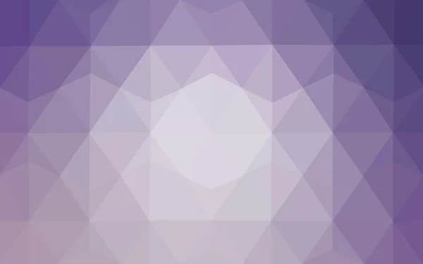 Helles lila polygonales Muster, das aus Dreiecken und einem Farbverlauf im Origami-Stil besteht — Stockvektor