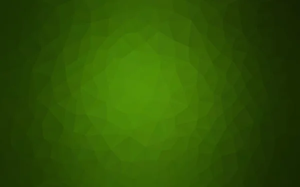 Ljus grön polygonal designmönster, som består av trianglar och lutningen i origami stil — Stock vektor