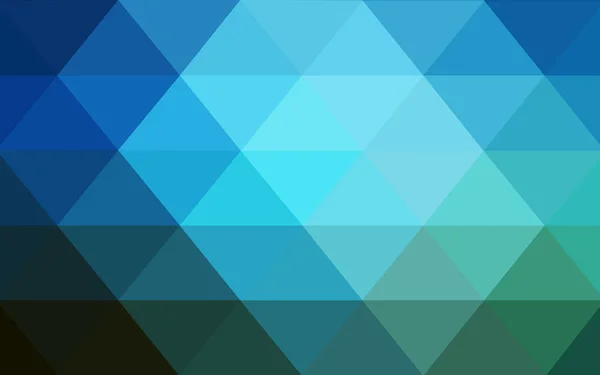 Dark blue polygonal design pattern,which consist of triangles and gradient in origami style — Stock Vector