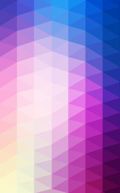 Pembe, mavi köşeli tasarım deseni, hangi üçgenler ve degrade origami tarzında oluşan ışık