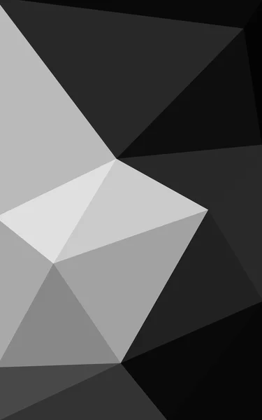 Dark gray polygonal design pattern, which consist of triangles and gradient in origami style. — Stock Photo, Image