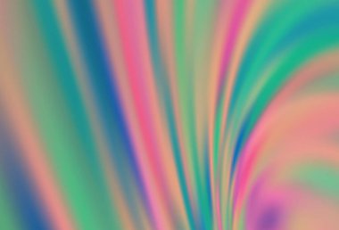 Açık mavi, yeşil vektör soyut parlak şablonu bulanıklaştırdı. Soyut ve gradyan renkte renkli çizimler. İş tasarımınız için yeni biçim.