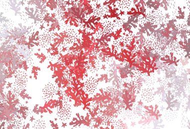 Soyut şekilli açık kırmızı vektör arkaplanı. Modern tarzda değişen renkli kaotik formlar. İşiniz için en iyi akıllı tasarım.