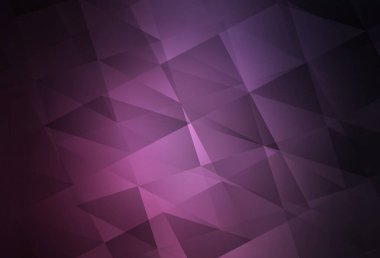 Koyu pembe vektör çokgen arka plan. Origami stilinde gradyan ile yaratıcı geometrik illüstrasyon. İşiniz için en iyi üçgen tasarım.