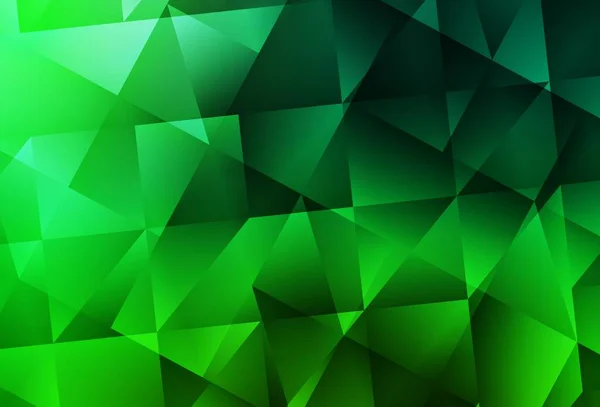 Fond Polygonal Vecteur Vert Foncé Une Toute Nouvelle Illustration Couleur — Image vectorielle