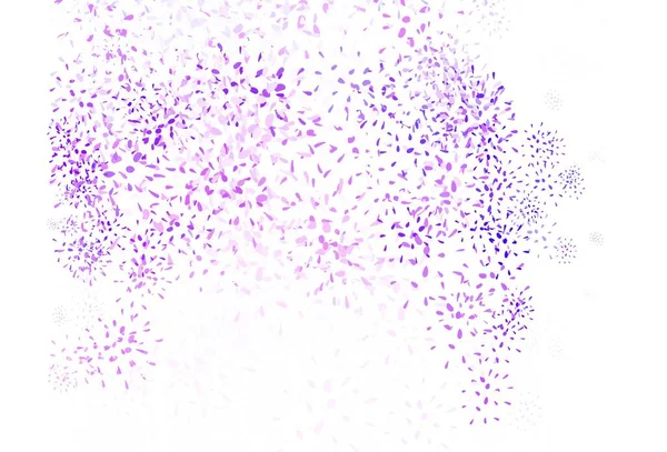 Light Purple Vector Doodle Hintergrund Mit Blättern Blätter Auf Verschwommenem — Stockvektor