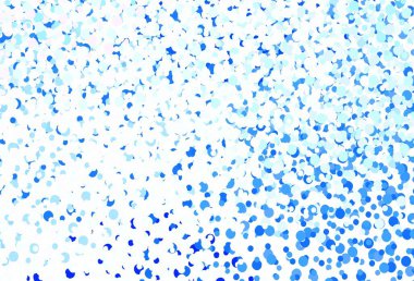 Açık pembe, diskleri olan mavi vektör dokusu. Doğa tarzında bulanık halkaları olan güzel renkli çizimler. Duvar kağıtlarının dokusu için desen.