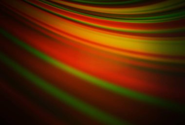 Koyu yeşil, sarı vektör renkli bulanık arkaplan. Renkli soyut çizimler ve gradyan. İş tasarımınız için yeni biçim.