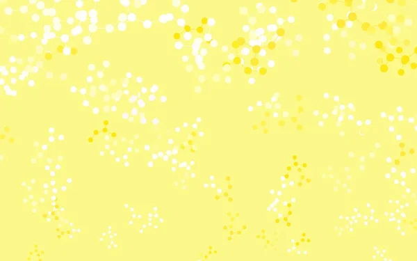 Luz Fundo Vetorial Amarelo Com Dados Inteligência Artificial Ilustração Brilhante — Vetor de Stock