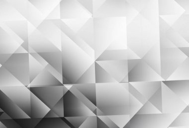 Aydınlık Gri vektör soyut mozaik desen. Çokgen soyut çizim ve gradyan. Broşürünüz için yepyeni bir tasarım..