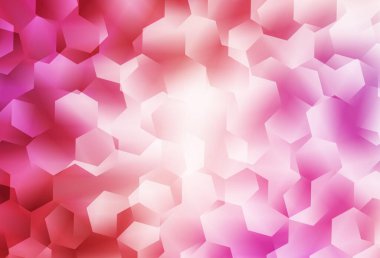 Açık pembe vektör çokgen desen. Zarif üçgenleri olan soyut çizimler. Cep telefonunun arka planının şablonu.