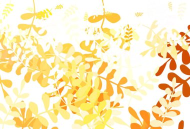 Açık Turuncu vektör yapraklı soyut tasarım. Yapraklı modern geometrik soyut çizim. İşiniz için yeni tasarım.