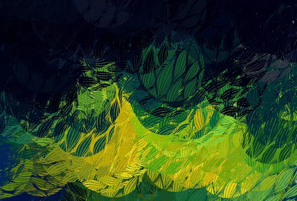 Светло Голубая Зеленая Векторная Текстура Различными Формами Простая Красочная Иллюстрация — стоковый вектор