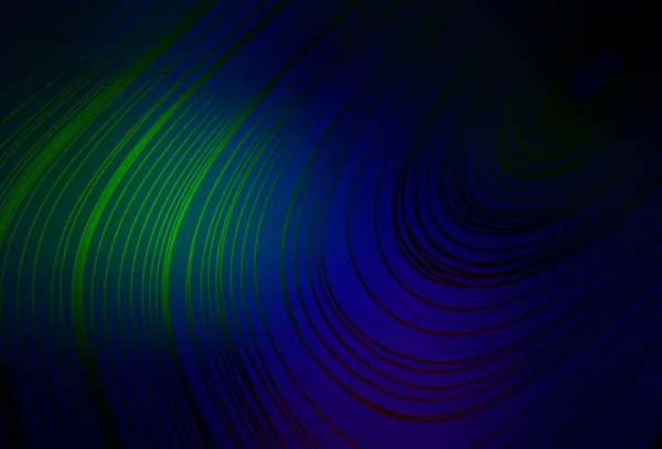 Azul Oscuro Diseño Abstracto Vector Verde Una Ilustración Color Completamente — Vector de stock