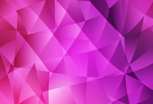 Light Pink Vektor Abstraktní Mozaiky Pozadí Geometrická Ilustrace Stylu Origami — Stockový vektor