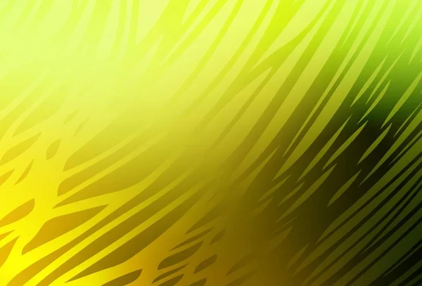 Verde Claro Vector Amarillo Diseño Abstracto Brillante Una Elegante Ilustración — Archivo Imágenes Vectoriales