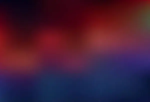 Bleu Foncé Vecteur Rouge Flou Motif Lumineux Nouvelle Illustration Colorée — Image vectorielle