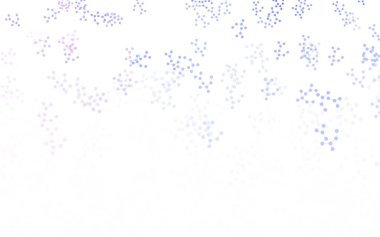 Açık Pembe, yapay zeka yapısına sahip mavi vektör şablonu. Soyut şablondaki yapay zeka şekilleriyle parlayan illüstrasyon. Zeka ve yenilik reklamları için şablon.