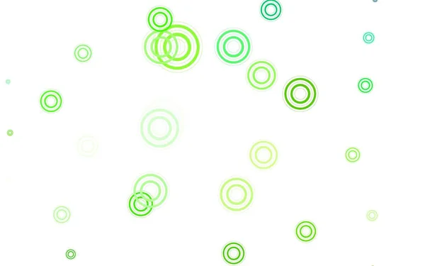 Light Green Vector Backdrop Dots Blurred Bubbles Abstract Background Colorful — Stock Vector