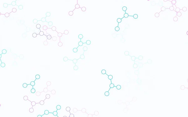 Светло Розовая Голубая Векторная Текстура Концепцией Искусственного Интеллекта Абстрактная Иллюстрация — стоковый вектор