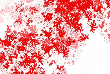 Rastgele şekilli açık kırmızı vektör deseni. Renkli rastgele şekillerle modern soyut illüstrasyon. Duvar kağıtları için zarif tasarım.