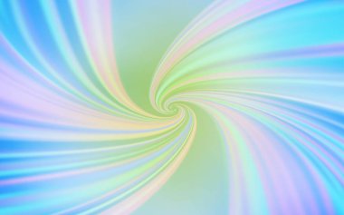 Bükülmüş çizgileri olan hafif BLUE vektör düzeni. Kavisli çizgilerden oluşan parlak bir illüstrasyon. İş tasarımınız için soyut biçim.