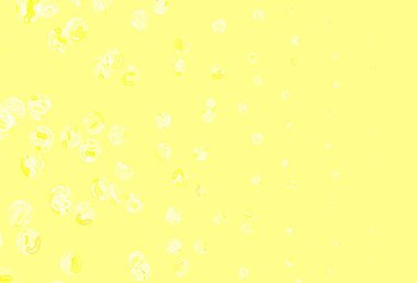 Açık yeşil, benekli sarı vektör arka plan. Soyut arka planda bulanık kabarcıklar ve renkli gradyan. İş ilanınız için tasarım.